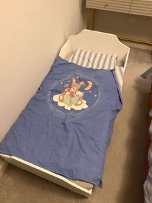 Wooden Toddler bed and mattress