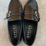 Office Fernando Double Strap Detail Loafers Black Leather UK 5 Image 4