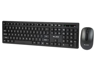 New USB 2.4 GHz Wireless Black PC Computer Laptop Keyboard + Mouse Set #1200