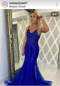 Rosies Closet Royal Blue Debs Dress