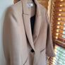 Zara Camel Longline Blazer Coat  Smart Tailored Jacket Image 3
