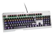 New 104 Keys QWERTY Wired LED Mechanical Gaming PC USB Metal Keyboard # 1500