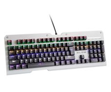 New 104 Keys QWERTY Wired LED Mechanical Gaming PC USB Metal Keyboard # 1500