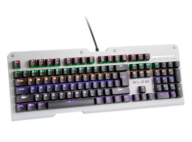 New 104 Keys QWERTY Wired LED Mechanical Gaming PC USB Metal Keyboard # 1500