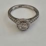 Brand New 18ct White Gold Round Halo Cluster Engagement Ring Image 7