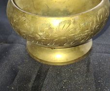 Beautiful 2 Old Brass Trinket Dishes, Postage Available