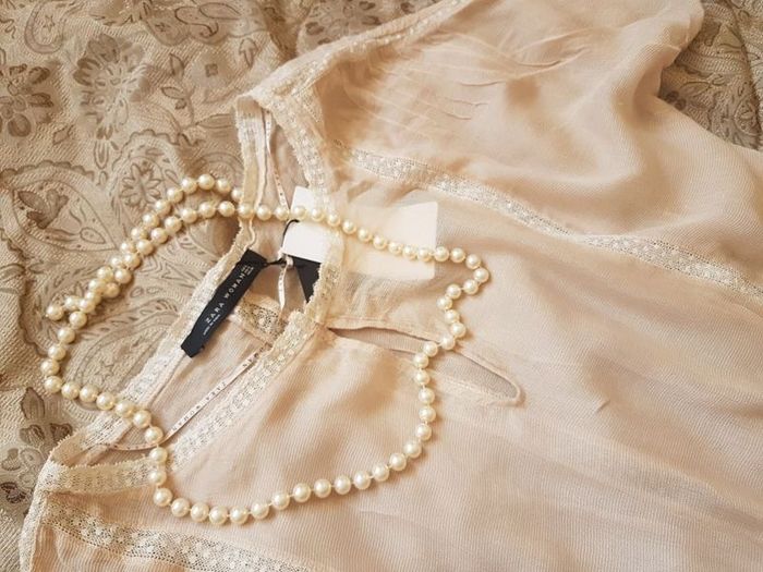 Zara cream top size S new
