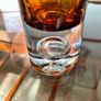 Vintage Slender Scandinavian Style Mid Century Amber Glass Vase Image 6