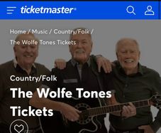 2 Seated Wolfe Tone Tickets Sat 26 July 3 Arena