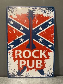 Rock Pub Tin Metal Sign