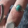 4 stunning rings,all silver,stones Image 4