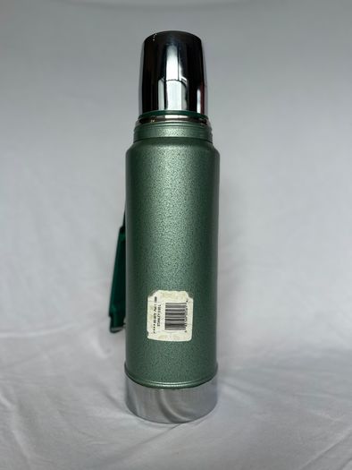 Vintage Stanley Aladdin Thermos 1L - Green Hammertone - USA - Complete