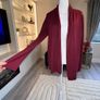 Ladies Long Sleeved Wine Cardigan from Dunnes Stores. Size Large UK 14-16 / EU 42-44 Image 6
