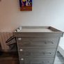 Baby Cot Bed, Toddler Bed and Changing Unit Bundle - Grey Wash - Excellent Condition Image 10