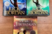Percy Jackson, Books 1,2&amp;5 The Lightning Thief, Sea Of Monsters, The Last Olympian by Rick Riordan