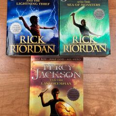 Percy Jackson, Books 1,2&5 The Lightning Thief, Sea Of Monsters, The Last Olympian by Rick Riordan
