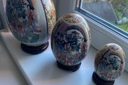 Vintage Chinese Porcelain Egg Set