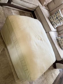 Footstool with storage underneath