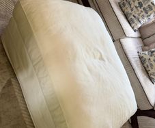 Footstool with storage underneath