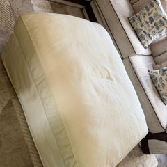 Footstool with storage underneath