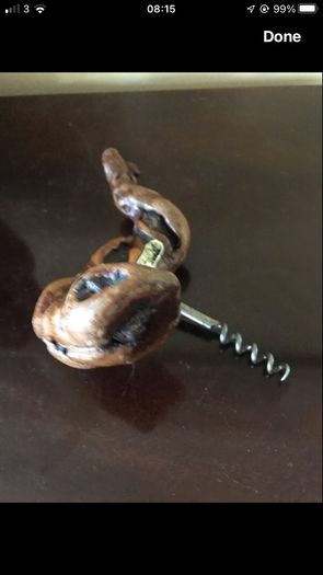 Vintage Twisted Timber Corkscrew