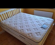 Amelia White Wooden 4ft 6 Double Bedframe