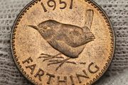 Great Britain 1951 1/4d Farthing Beautiful Uncirculated Red