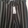 stripe wide leg trousers size 14 Image 2