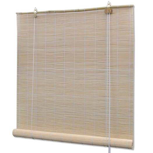 Natural Bamboo Roller Blinds 4 pcs 120x160 cm