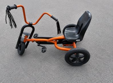 BERG Buddy Pedal Go-Kart Orange/Black Flame Edition