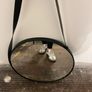 black round mirror with strap Image 2
