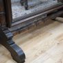 Victorian Oak Cheval Mirror - 19th Century Image 4