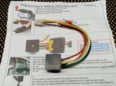 Renault window motor repair module