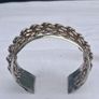 1950's Egyptian Sterling Silver Cuff Braclet(52 grams) Image 4