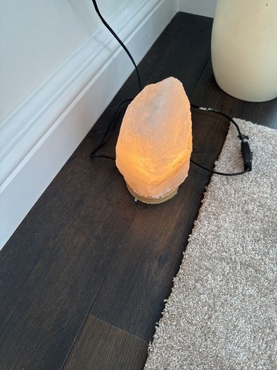Candlelight Himalayan White Salt Lamp