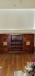solid mango wood sideboard bar cabinet drinks cabinet 145cm solid wood