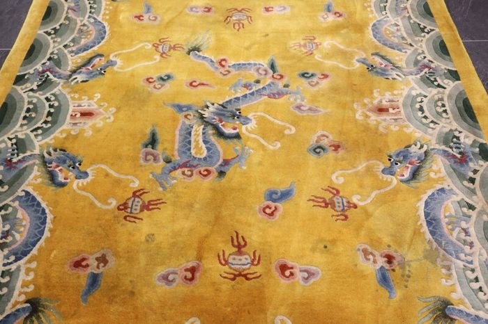 Chinois- Oriental Rug Runner Gold/Yellow 350cm x 70cm wide.