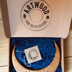 Artwood Handcrafted Moon Decoration