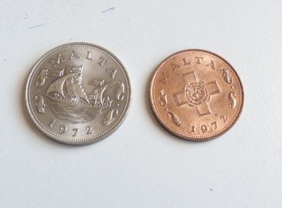 Uncirculated Malta pair