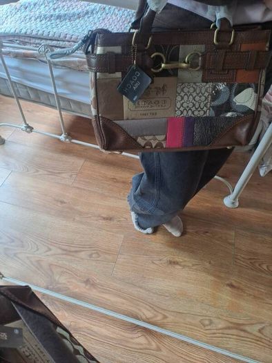 coach inspired bag, unwanted gift, used once