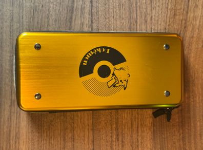 Nintendo Switch Metal Pikachu Gold Protective Hard Carry Case