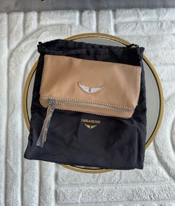 Brand-new Ladies Beige Rock Clutch Bag by  Zadig & Voltaire