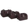 3 Piece Luggage Set Coffee Image 3