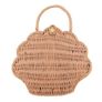 Olli Ella Shell Rattan Purse - Rose Image 2