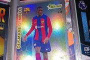 Ousmane Dembele Shiny Topps Heritage Barcelona Football Card