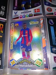 Ousmane Dembele Shiny Topps Heritage Barcelona Football Card