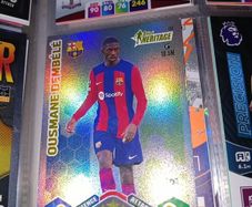 Ousmane Dembele Shiny Topps Heritage Barcelona Football Card