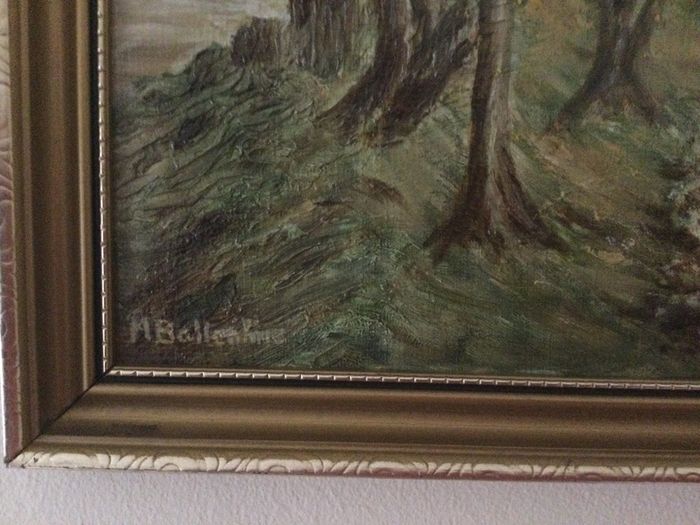 Art - Oil on Board ( M. Ballentine)