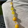 NEW Handmade Yellow Marshmallow 1930s Bead Necklace by Irish Designer helenrose Image 3
