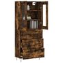 Highboard Smoked Oak 69.5x34x180 cm Image 3